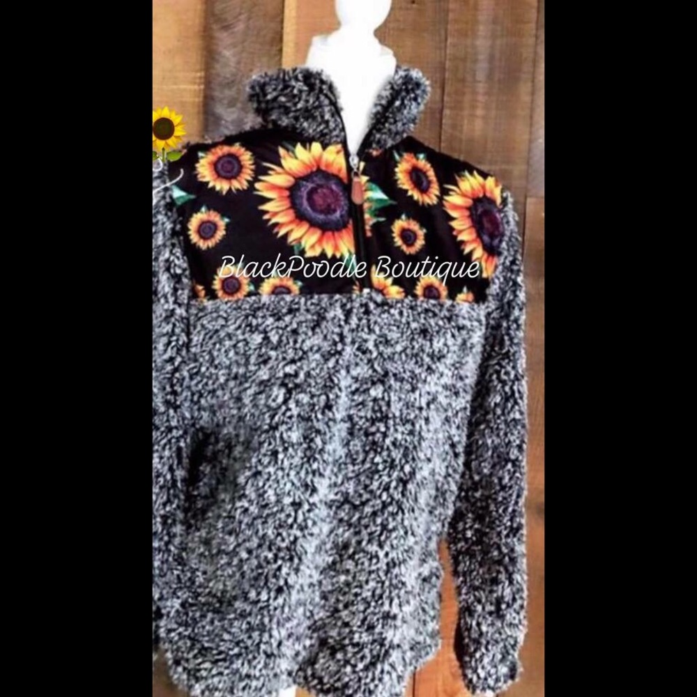 Sunflower Sherpa pullover